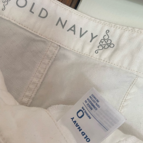 Old Navy White Wide Leg Pants- Size 0 - Picture 6 of 6